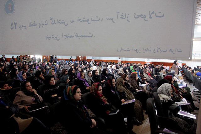 Over 300 people attended a ceremony organized in western Afghan province of Herat to mark the International Day for the Elimination of Violence against Women, on 25 November 2013. Photo: Fraidoon Poya / UNAMA