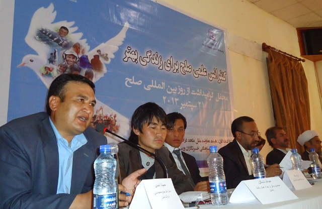 Panel members of a television debate in Bamyan province. Photo: Jaffar Rahim / UNAMA