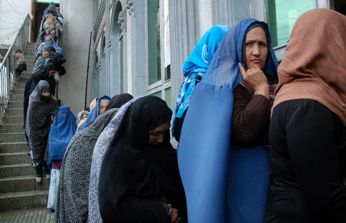 Women voters in the capital, Kabul. Photo: Zachary Golestani