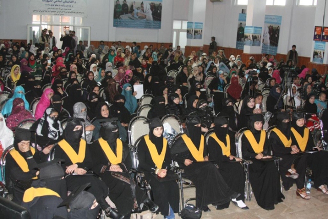 International Women's Day observance event in Afghanistan's southern province of Kandahar on 8 March 2014. Photo: Mujeeb Rahman / UNAMA