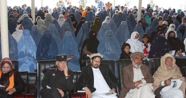 International Women's Day observance event in Afghanistan's eastern province of Laghman on 9 March 2014. Photo: Shafiqullah Waak / UNAMA