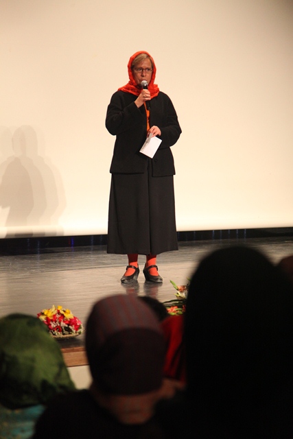The UN Women representative in Afghanistan, Ingibjorg Gisladottir, addresses the audience. Photo: Fardin Warzi / UNAMA