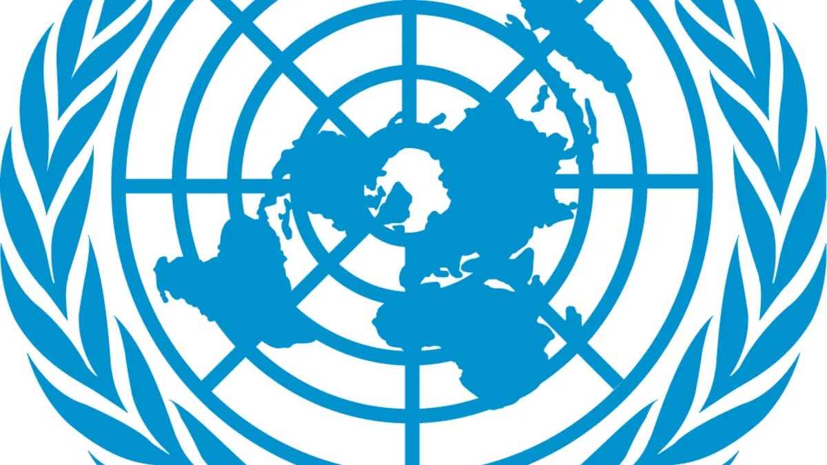 UN logo b;ue
