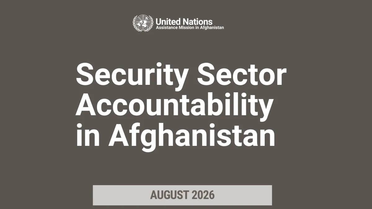 security sector accountability
