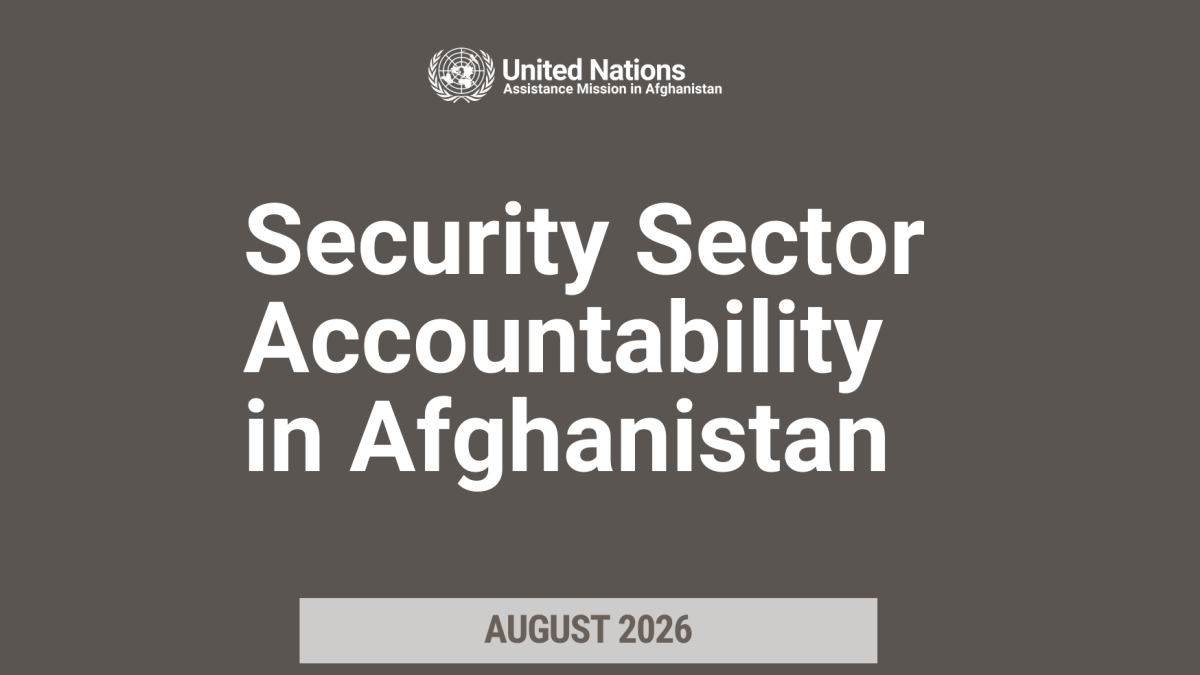 security sector accountability