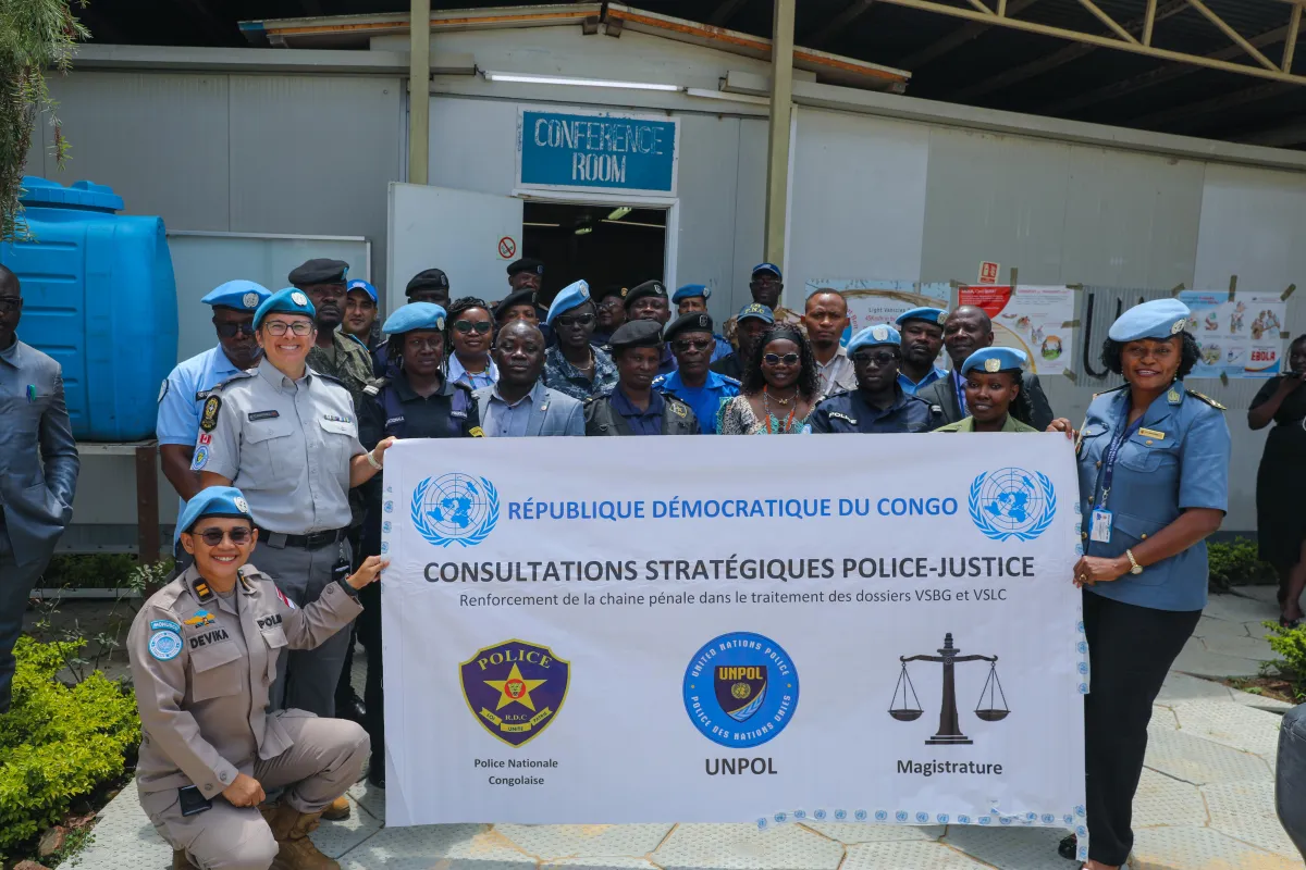 À Bunia et Beni, la MONUSCO, à travers sa Police (UNPOL), a réuni acteurs de la Police, de la Justice et de la société civile pour identifier les obstacles qui persistent tout au long de la chaîne pénale.