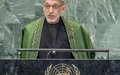 At UN debate, President Karzai highlights country as testament to multi-lateral cooperation