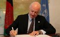Statement by UN Special Representative, Staffan de Mistura on Kabul suicide attack