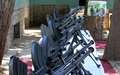 Armed groups give up their weapons