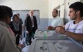 UN’s Special Representative for Afghanistan at polling station